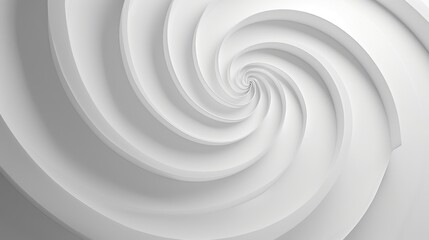 Aufkleber - A single white spiral shape is depicted on a plain background