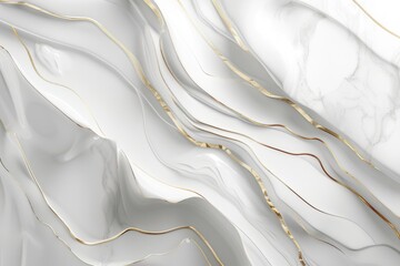Poster - A detailed view of a marble surface featuring intricate gold lines, suitable for use in luxury or elegance-themed projects