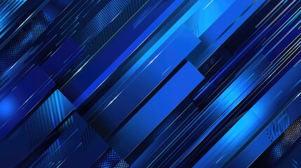 Aufkleber - Abstract design featuring a blue background with numerous lines, great for use in graphic designs and visual representations