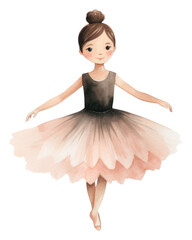 Canvas Print - PNG Ballet costume dancing cartoon child.