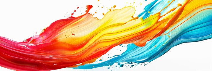 Wall Mural - a dynamic explosion of colors blending beautifully, embodying immense creativity and artistic expres