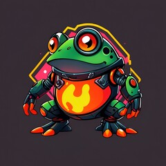 Wall Mural - Cybernetic Frog