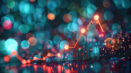 Poster - Financial Growth and Success with Upward Trend