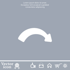 Aufkleber - Vector icon of white color on a gray background