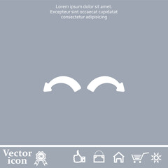 Aufkleber - Vector icon of white color on a gray background