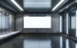 © Creative Laik - empty subway station with blank billboard on the wall