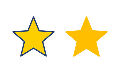 Wall Mural - Star Icon vector. rating icon vector. favourite star icon