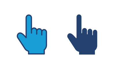 Poster - Hand click icon vector. pointer icon vector. hand cursor icon vector