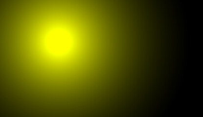 round rays of the yellow sun on a dark background. Sun background. Bright yellow orange Nature radial gradient texture for Design.