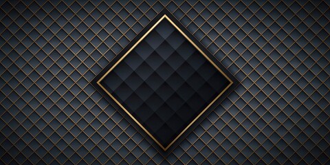 Sticker - Dark rhombus background with geometric pattern, geometric, abstract, shapes, design, backdrop, pattern, dark, texture