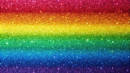 Canvas Print - Rainbow glitter gradient background featuring textured stripes, glitter, rainbow, gradient, background, texture, colorful