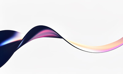 colorful natural technology wave on white background