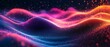 © fangphotolia - Abstract 3D music visualizer with colorful particles, 3D background music, dynamic and captivating