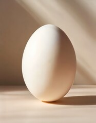 Wall Mural - egg on table with shadow