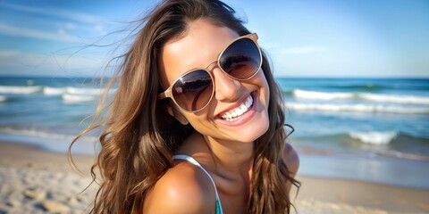 Poster - woman on the beach