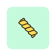 Sticker - Pasta dough line icon.  concept. Vector illustration can be used for topics like Italian cuisine