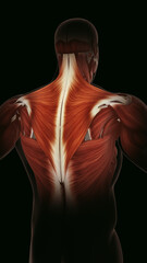 Wall Mural - Trapezius muscle discomfort and injury