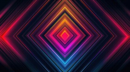 Wall Mural - Abstract Neon Lights Pattern