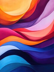 Poster - Captivating organic forms and vibrant gradients come together to create a dynamic and visually striking abstract artwork showcasing the power of digital art and design