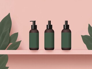 Poster - Eco friendly product design featuring minimal packaging and clean flat style  Showcase sustainable modern