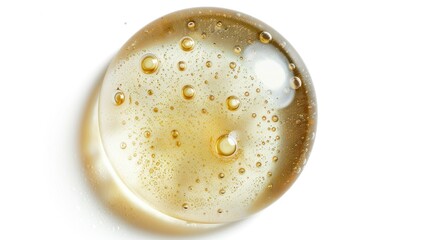 Poster - A close-up shot of a glass object on a white surface