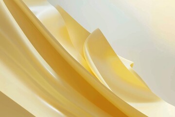 Aufkleber - A close-up shot of yellow paper on a white background, ideal for use in presentations or as a design element