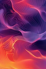 Aufkleber - Close-up shot of a vibrant background featuring multiple colored lines