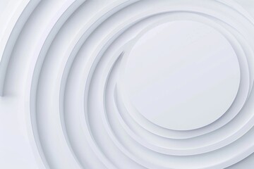 Aufkleber - A white wall with a unique circular pattern