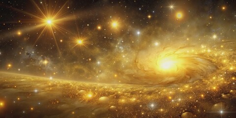 golden galaxy wallpaper with elegant, shiny, and cosmic vibes , gold, galaxy, universe, celestial, s