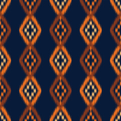 seamless pattern design in ikat style for fabric printing