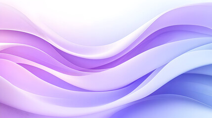 Canvas Print - A smooth, abstract wave design in soft purple and blue tones.