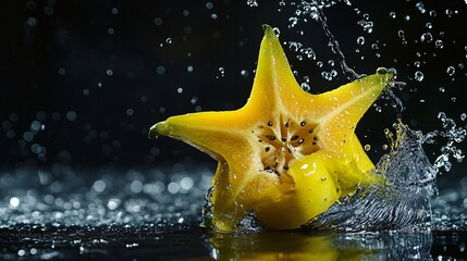 Wall Mural - Starfruit Splash