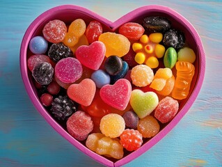 Sticker - Heart Shaped Candy Box