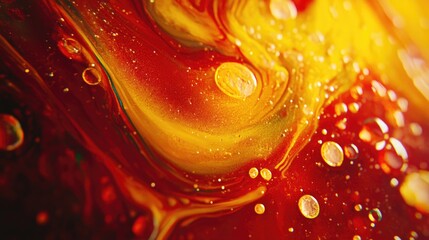 Canvas Print - Liquid Substance Close Up