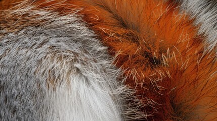 soft fur displays a blend of orange and gray colors found on a fox