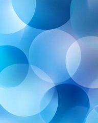 Poster - Seamless Abstract with Large Soft-Edged Blue Circles