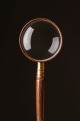 Poster - Magnifying Glass on Wooden Stand