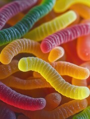 Wall Mural - Stacked Gummy Worms