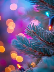 Canvas Print - Christmas Tree Close-Up