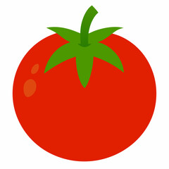 Canvas Print - Tomato icon vector art Illustration 