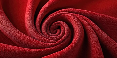 Wall Mural - Red Fabric Close-Up