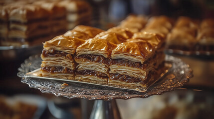 Canvas Print - sweet cake with chocolate