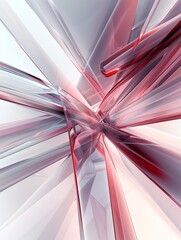 Poster - A high-energy 3D abstract background with sharp, angular forms and bright neon colors, providing a striking visual with ample copy space