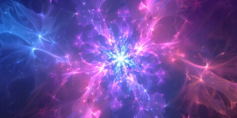 Poster - This captivating blend of purple and blue cosmic energy perfectly conveys mystery and deep creativity