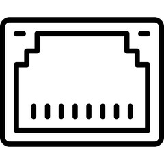 Sticker - ethernet icon