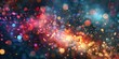 © AminaDesign - Colorful cosmic particles glow vibrantly against a dark backdrop, evoking awe and wonder in any viewer