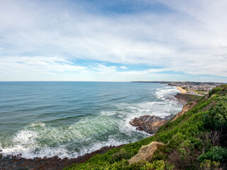 newcastle's coastal panorama combines australian coastline beach landscapes, city views set against 