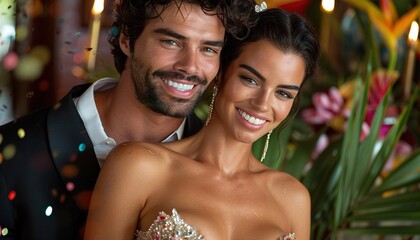 Poster - couple at the beach