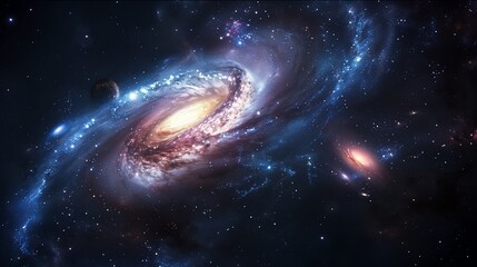 Wall Mural - Behold the Cosmic Whirl, a celestial masterpiece that defies imagination.
