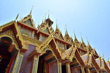 Wall Mural - Wat Chantaram or Wat Tha Sung is the most famous landmark in Uthai Thani, Thailand 